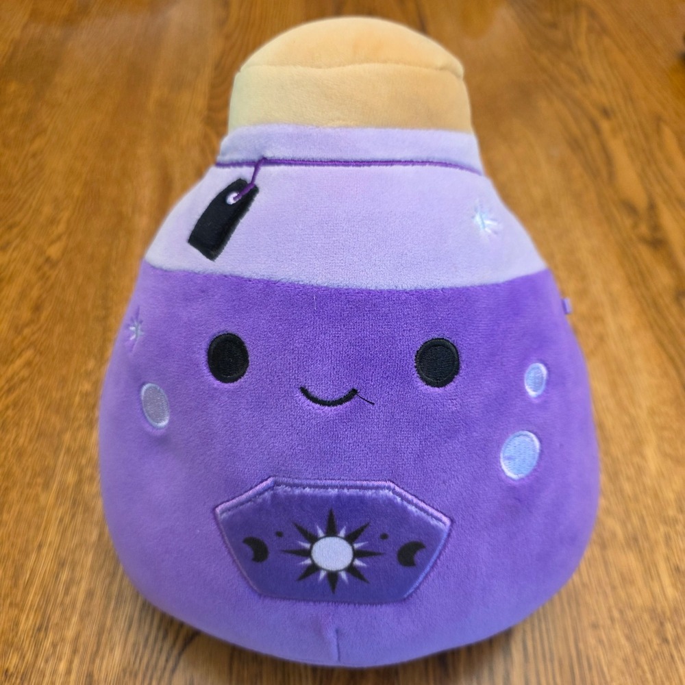 Squishmallows 8 Inch Purple Magic Potion Bottle Plush Halloween‎ Celestial 2024